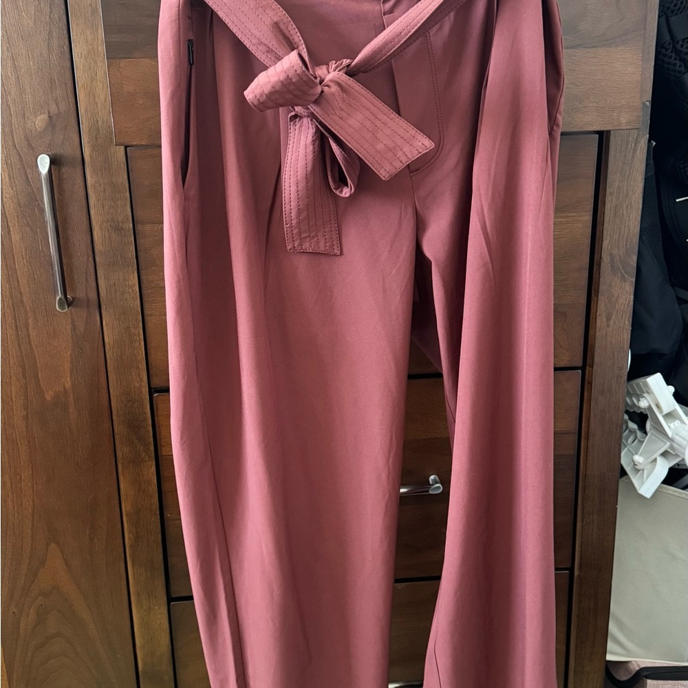 Athleta Dusty Rose Tie-Waist Pants